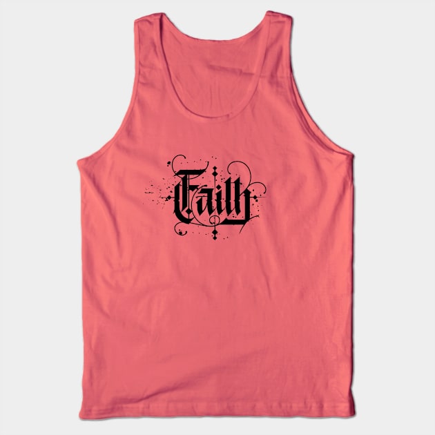 Faith gothic. Gift for god fearing mom Tank Top by SerenityByAlex